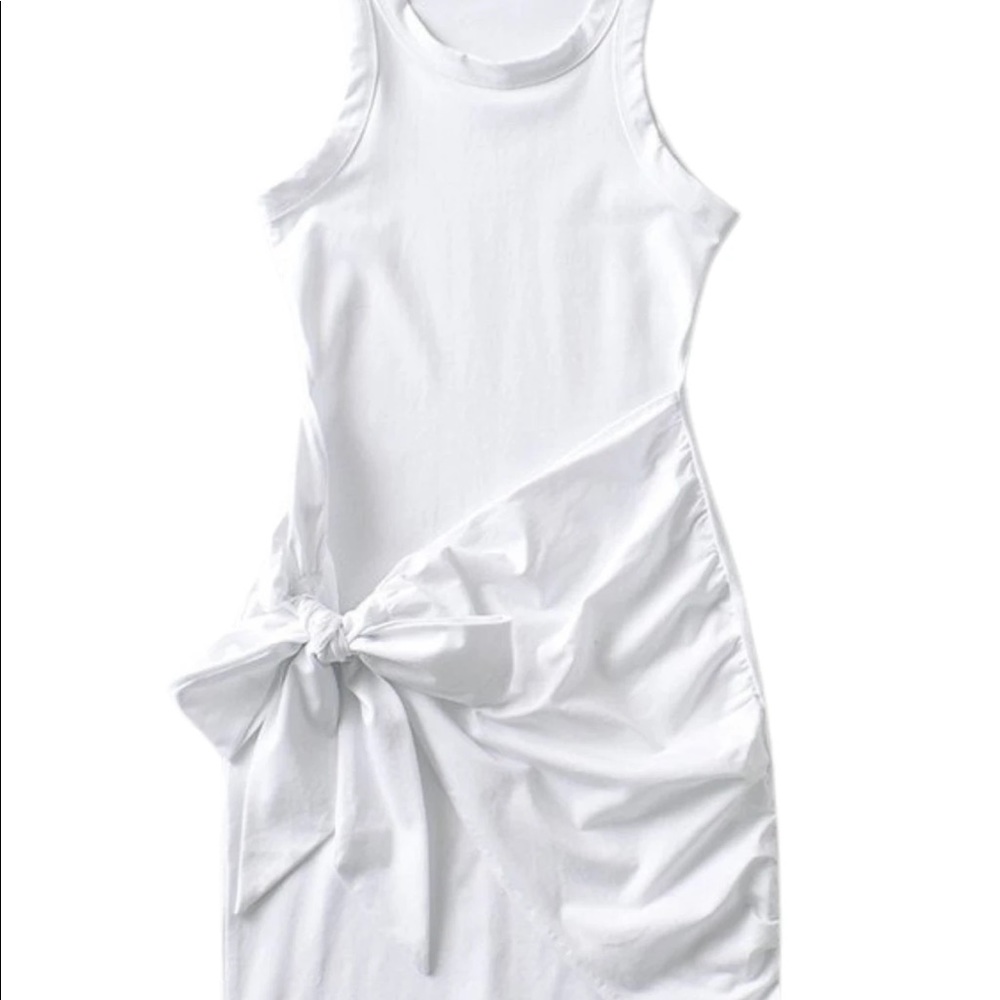 Aimee White Tie Dress. Brand New.